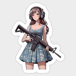 Tactical Girl Sticker